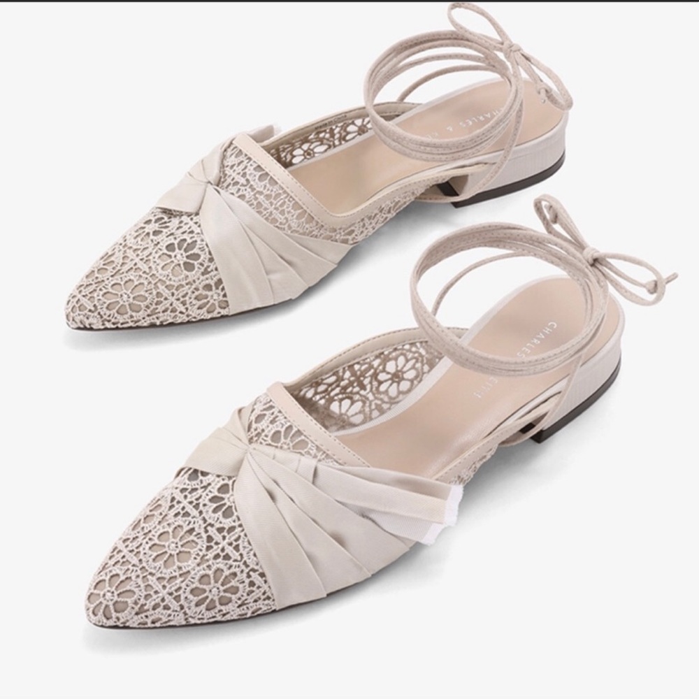 NEW charles and keith flats/covered/slip on